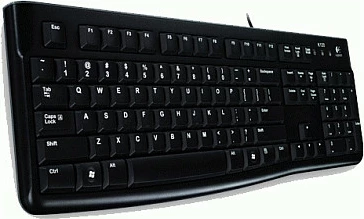 Tastierë Logitech K120, me kabllo, USB, QWERTZ, e zezë