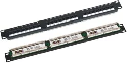 Patch panel Q-LANTEC PK-U6-1, e zezë