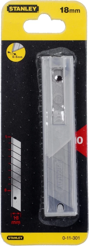 Rezilo Stanley 0-11-301 18mm, 7 segmente, 10 copë