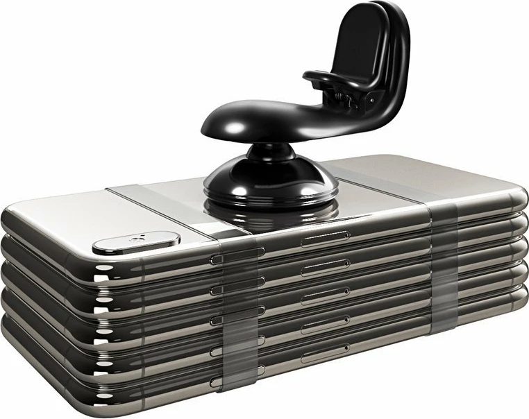 Mbajtës magnetik për veturë Wozinsky WMH-03, për grilë, i zi