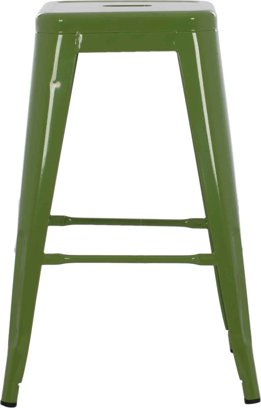 Karrige për bar mesatare MELITA FH8573.53 metalike ngjyrë ulliri e çelët 43x43x67Hcm.