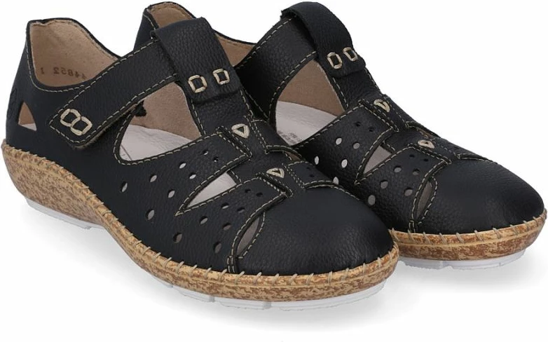 Këpucë të ulëta femra Rieker 44852-14, të zeza