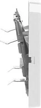 Kapak switch Busch-Jaeger 1785-84, 63x63 mm, i bardhë