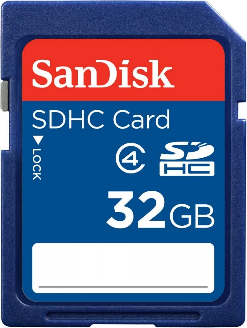 Kartelë memorie SDHC SanDisk SDSDB-032G-B35 32GB Class 4 15MB/s, kaltër