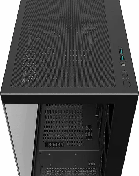 Kasë Deepcool CG580 R-CG580-BKNDA0-G-1 Midi Tower ATX/Micro-ATX, tempered glass, pa PSU, 2x USB 3.0, e zezë