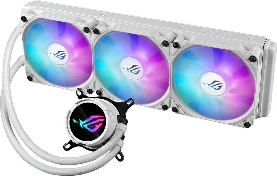 Ftohës uji AIO për CPU, Asus ROG Strix LC III 360 ARGB 90RC00T2-M0UAY0, 360mm, madhësi XL, i bardhë