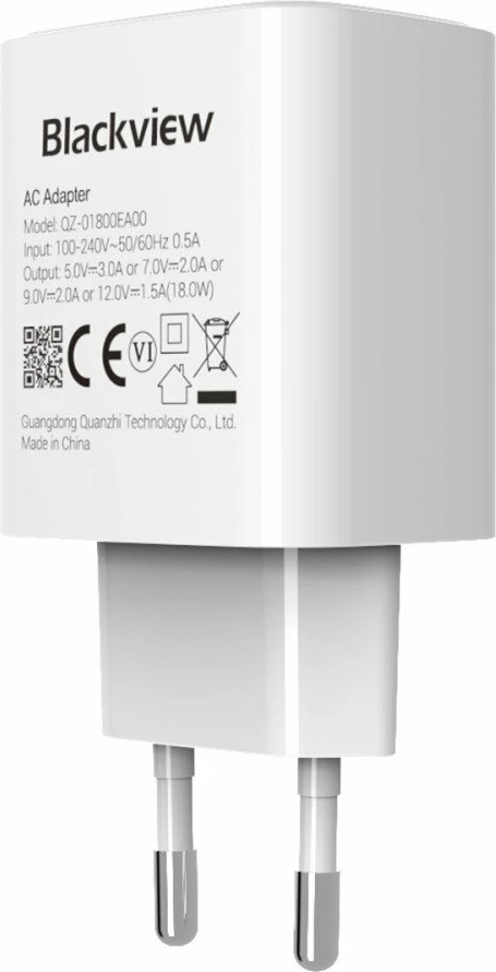 Karikues rrjeti Blackview CHAR-18W/BV 18W USB-C 3A, i bardhë