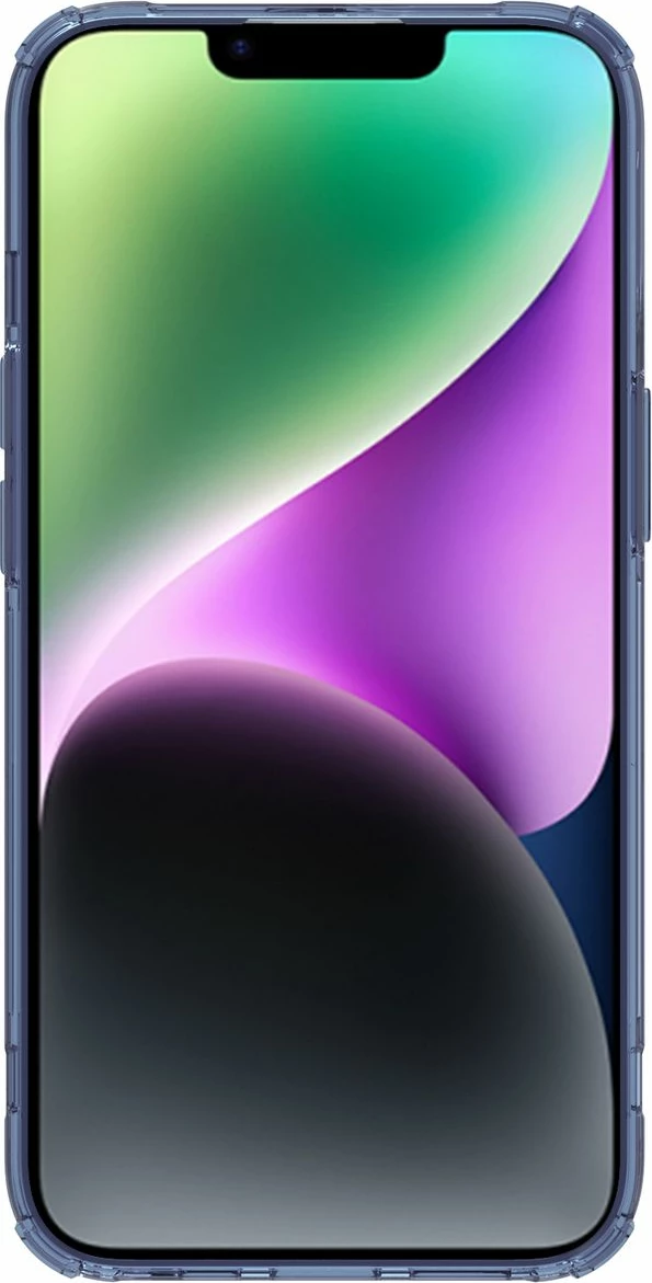 Mbështjellës Nillkin Nature Pro për iPhone 14 Plus, i blinduar, Kaltër/Transparent