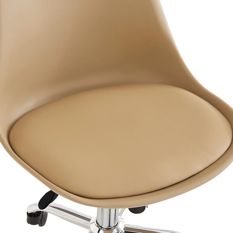 Karrige zyre Gaston II, pp-pu, ngjyrë kapuçino, 48x57x77-90cm