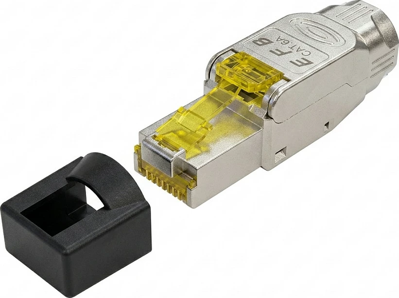 Konektor RJ45 EFB Elektronik Cat.6A STP, i montueshëm në terren, bajonetë