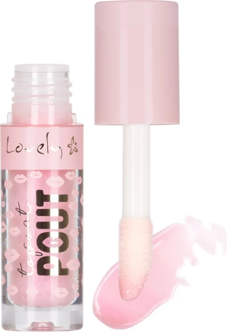 Gloss për buzë Lovely Pout Lip Plumping Top Coat 02 për femra, 3g