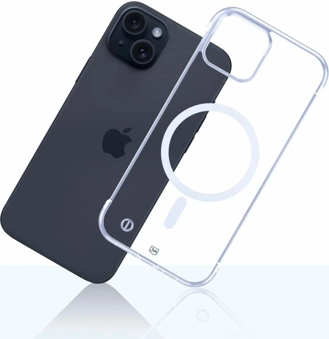 Mbrojtëse telefoni 3mk Just20g MagCase për iPhone 15 Plus, transparente