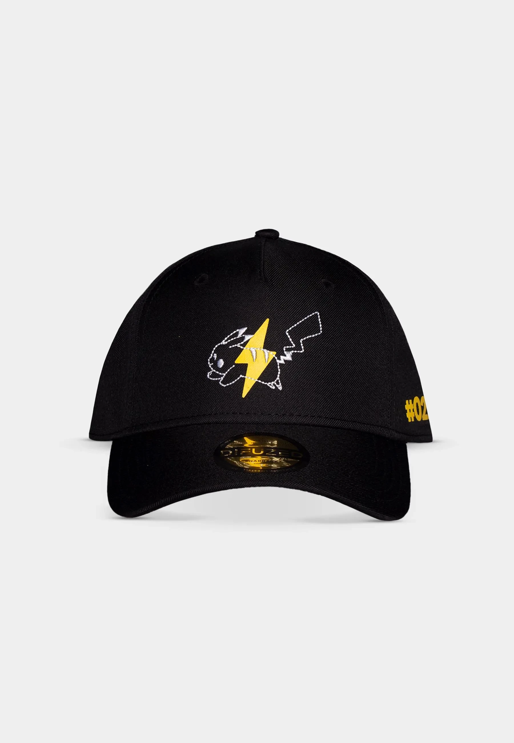 Kapelë Difuzed Pokemon Pikachu #025, e rregullueshme, e zezë