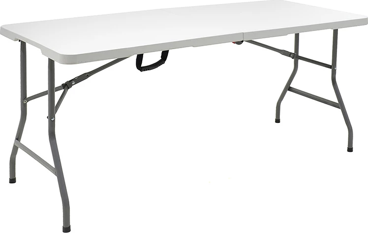 Tavolinë palosëse Rodeo, valixhe, e bardhë, 240x76x74cm