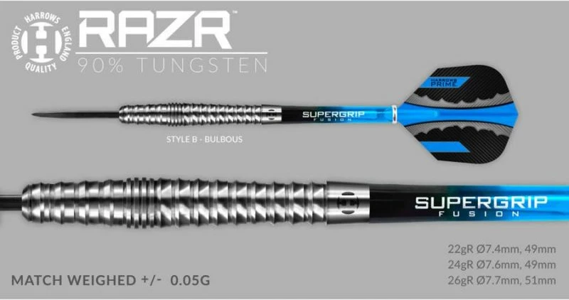 Shigjeta për Dart Harrows Razr 90%, për meshkuj dhe femra [Pesha: 26 g]