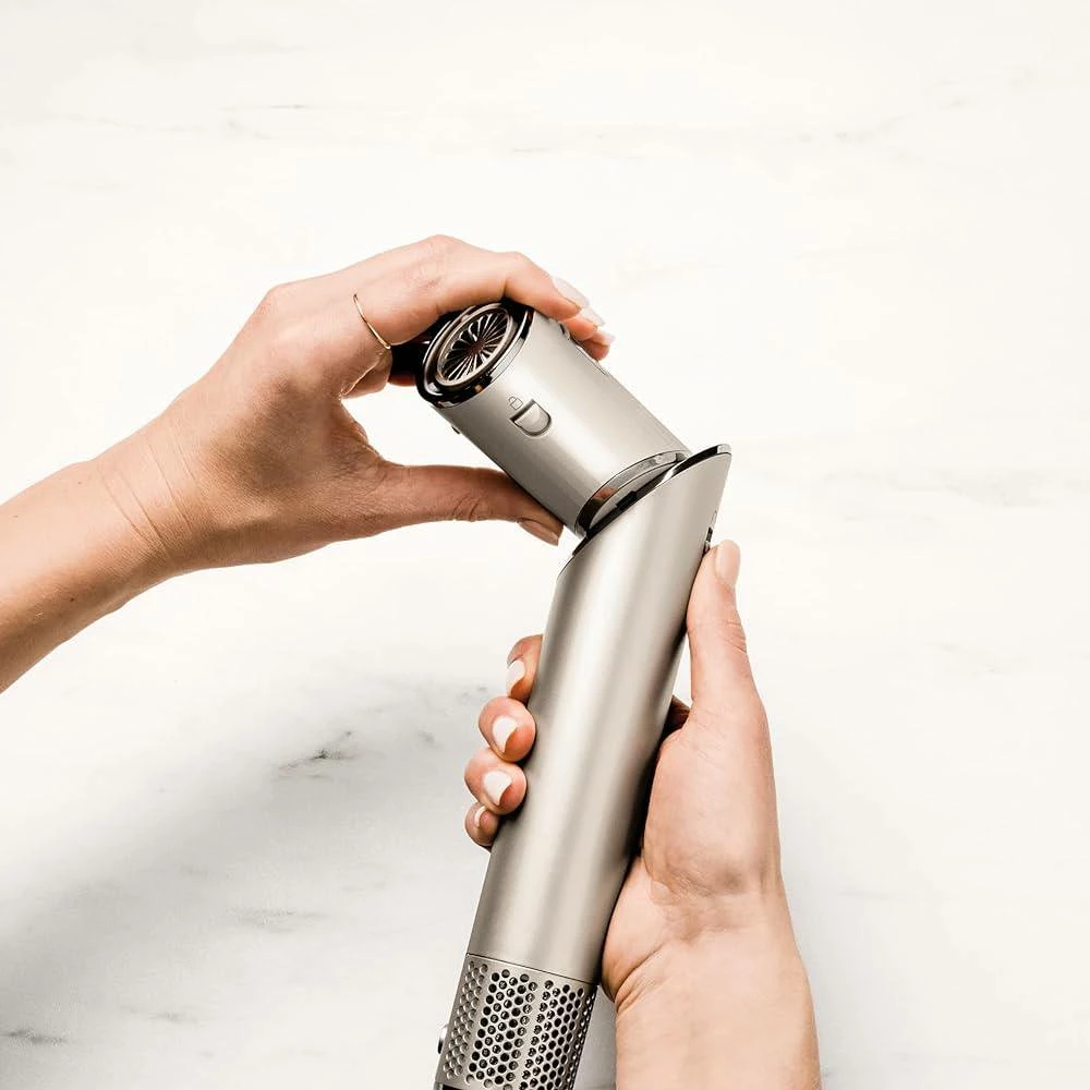 Styler dhe tharëse flokësh Shark FlexStyle HD424SLEU 3-në-1 1400W, Rose Gold, set aksesorësh + kuti ruajtëse