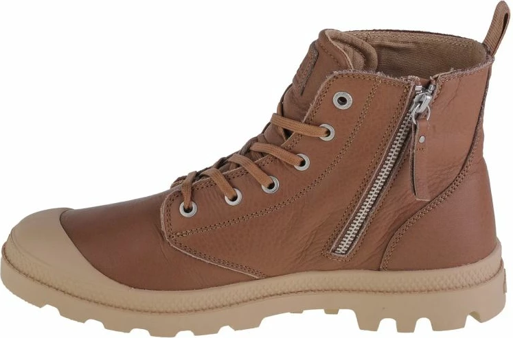 Këpucë Palladium Pampa Zip Lth Ess M për meshkuj, ngjyrë kafe