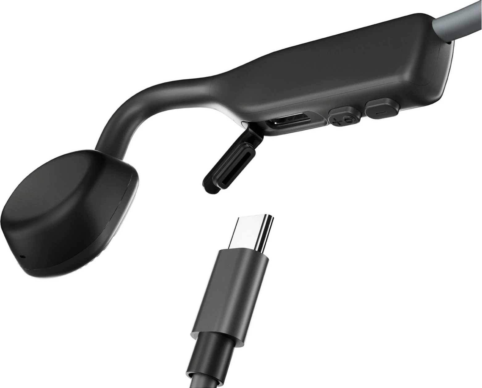 Kufje Shokz OpenMove, bone conduction, Bluetooth 5.1, IP55, 6 orë bateri, gri