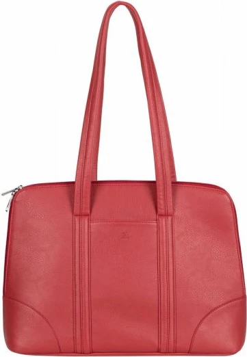 çantë femrash për laptop RIVACASE 8992, për laptop/tablet deri 14\" (përshtatet edhe për MacBook Pro 16\"), PU lëkurë, e kuqe