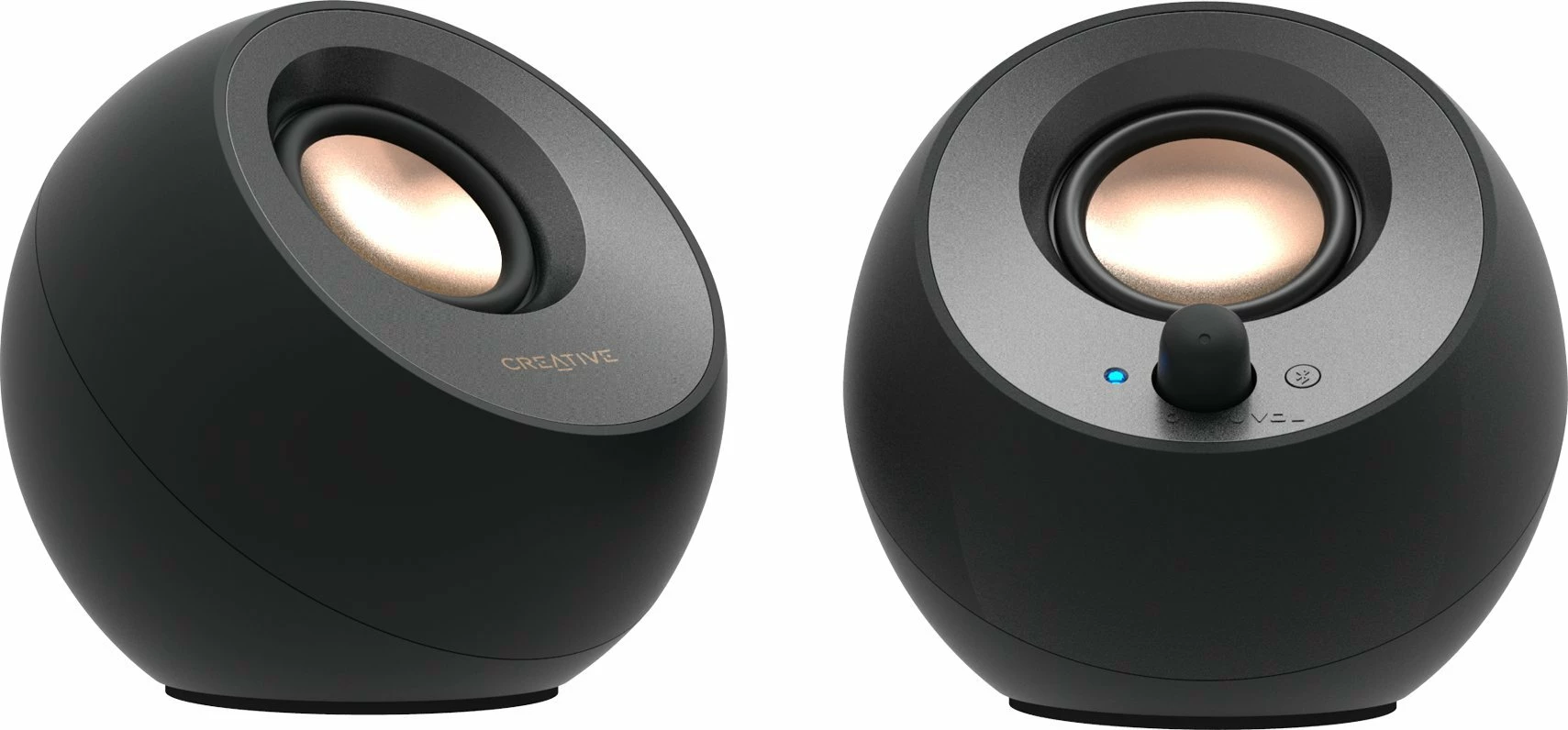 Altoparlantë Creative Pebble V3 51MF1700AA000, 2.0 USB-C, Bluetooth 5.0, 8W RMS, të zi, set 2 copë