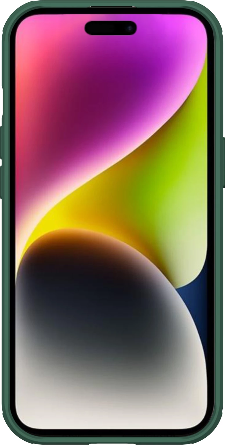 Mbështjellës Nillkin CamShield Pro Magnetic për iPhone 15 Plus, me mbrojtës kamere, Gjelbër