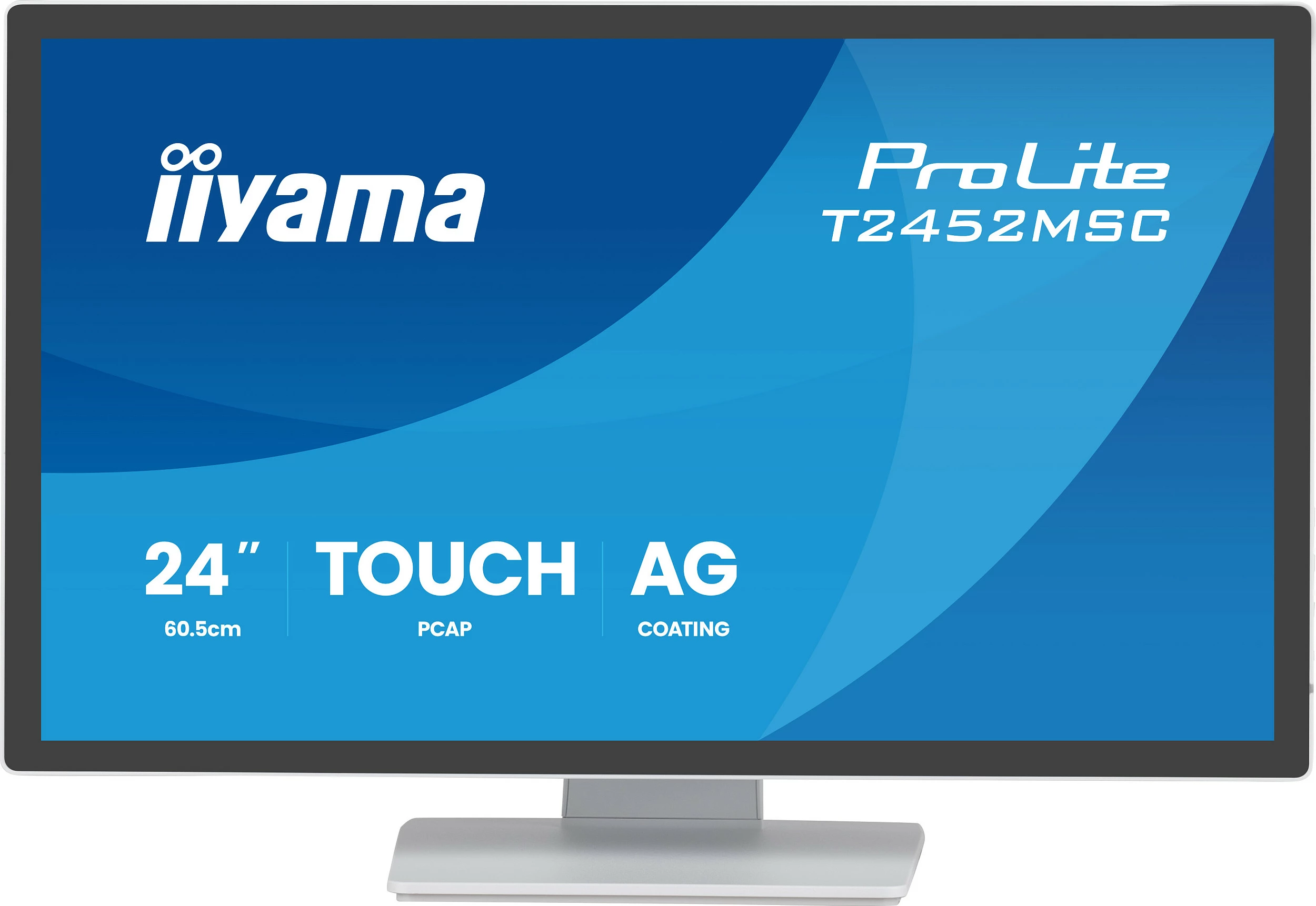 Monitor me prekje iiyama ProLite T2452MSC-W2AG, 24" FHD, USB hub, altoparlantë, i bardhë