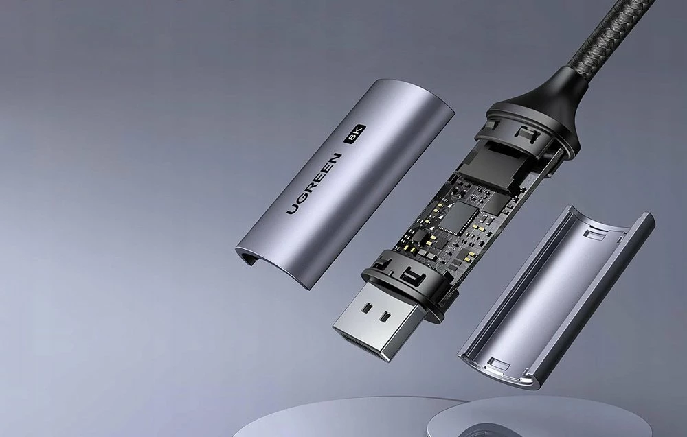 Kabllo USB-C në DisplayPort Ugreen CM556 3m 8K 60Hz, e zezë