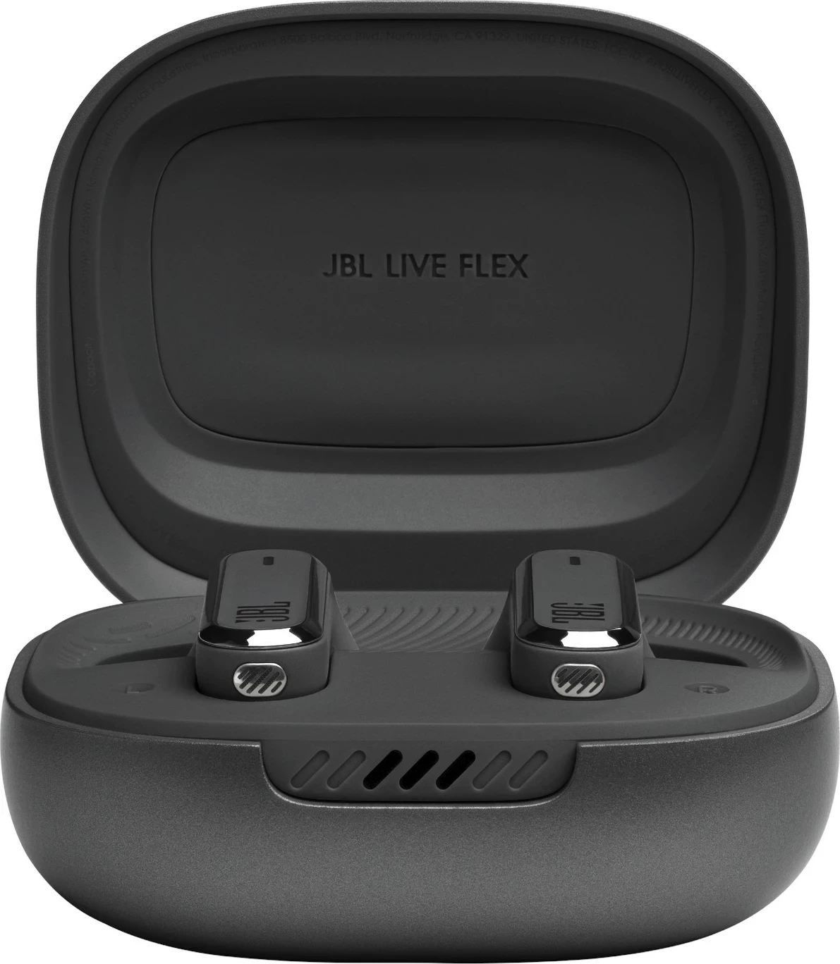 Kufje JBL Live Flex TWS me ANC, deri 40 orë, Qi, IP54, të zeza