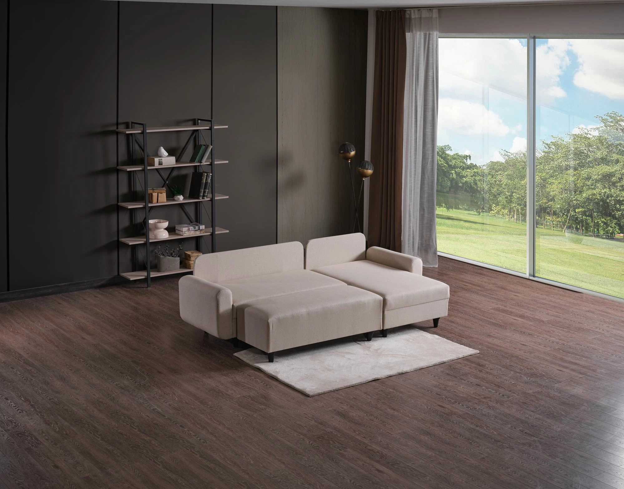 Kënd divan-krevat Flavia, bezhë, Atelier del Sofa