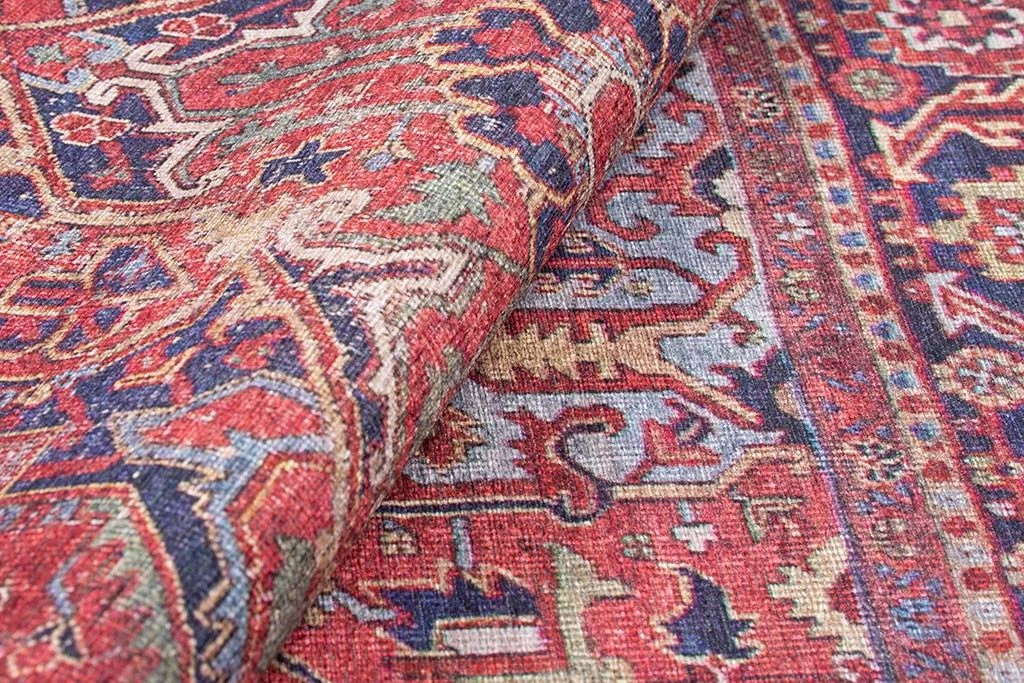 Qilim Conceptum Hypnose, Blues Chenille, ngjyrë e kuqe e thellë, 150x230cm