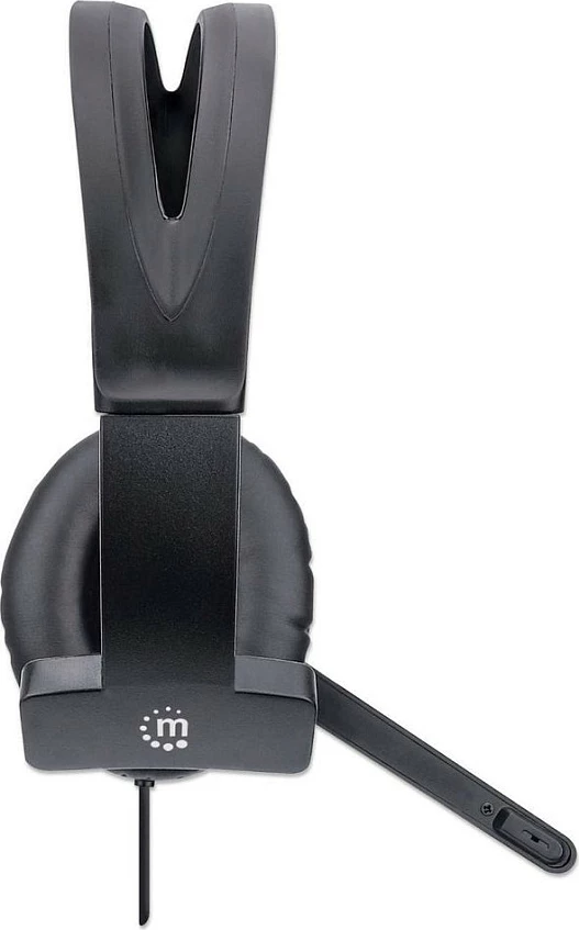 Kufje me mikrofon MANHATTAN Mono USB, USB-A, monaurale, të zeza