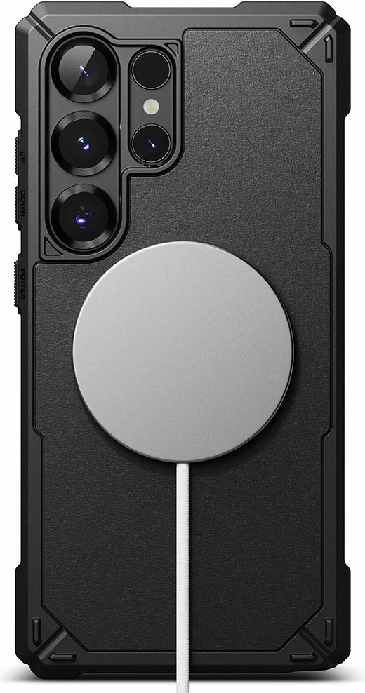 Mbështjellës Ringke Rugged Gear MagSafe për Samsung Galaxy S25 Ultra, i zi