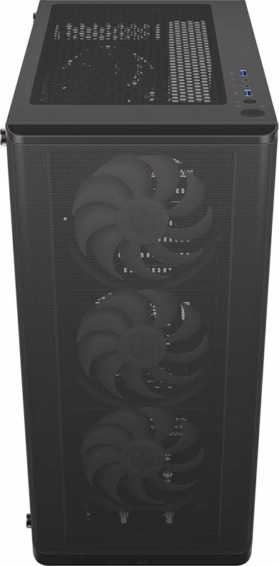 Kasë Endorfy Ventum 200 ARGB EY2A014 Midi Tower ATX me xham të kalitur, 4x120mm PWM ARGB fans, pa PSU, e zezë