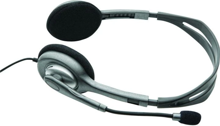 Kufje me mikrofon Logitech H110, 3.5mm (981-000271), gri/zi