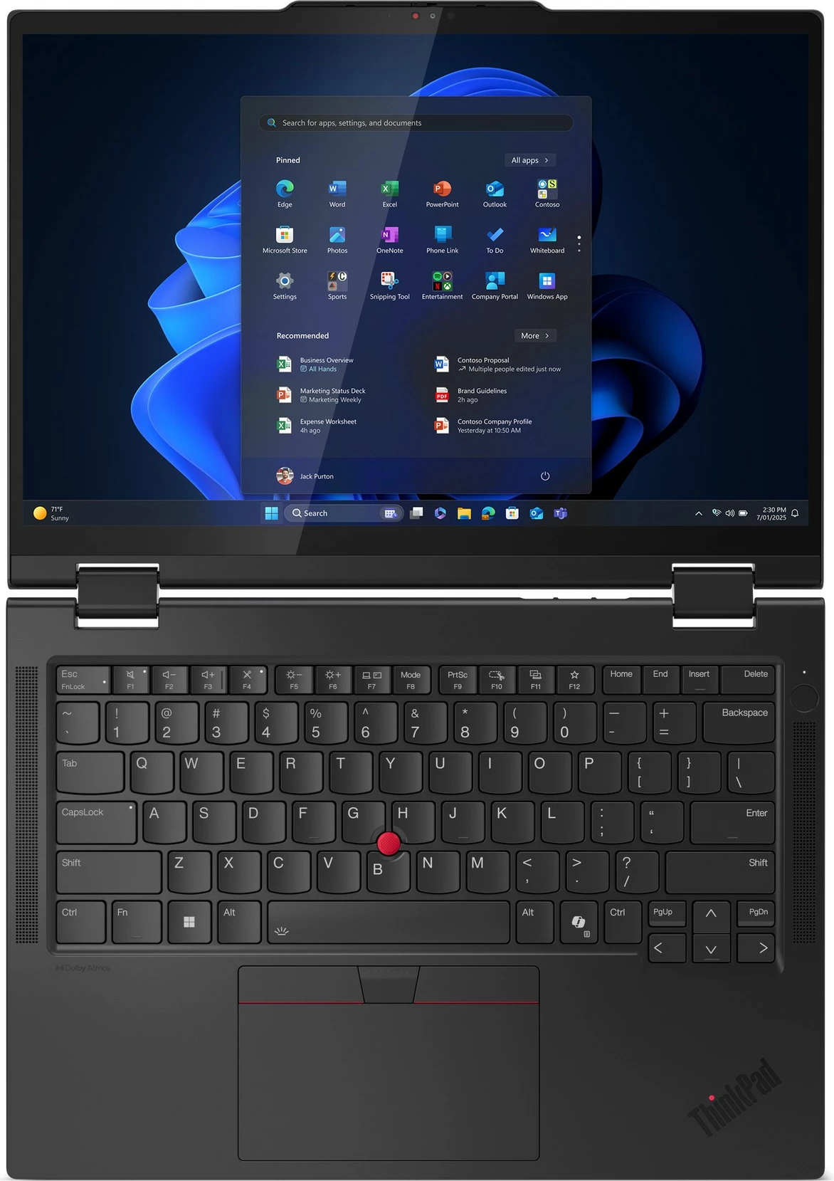 Laptop Lenovo ThinkPad T14s 2-in-1 G1 CU7 255U, 32GB RAM, 1TB SSD, Windows 11 Pro, e zezë