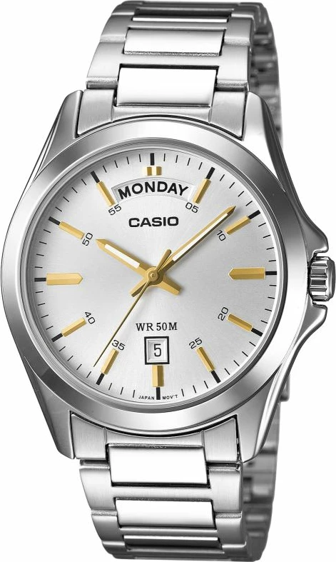 Orë dore për meshkuj Casio, argjend
