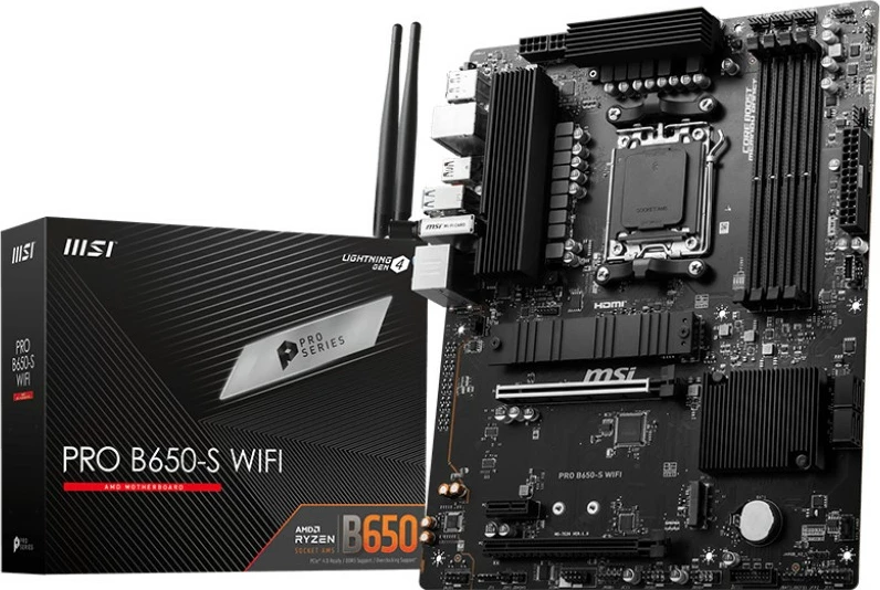 Pllakë amë MSI PRO B650-S WIFI, AMD, Socket AM5, DDR5, 192 GB
