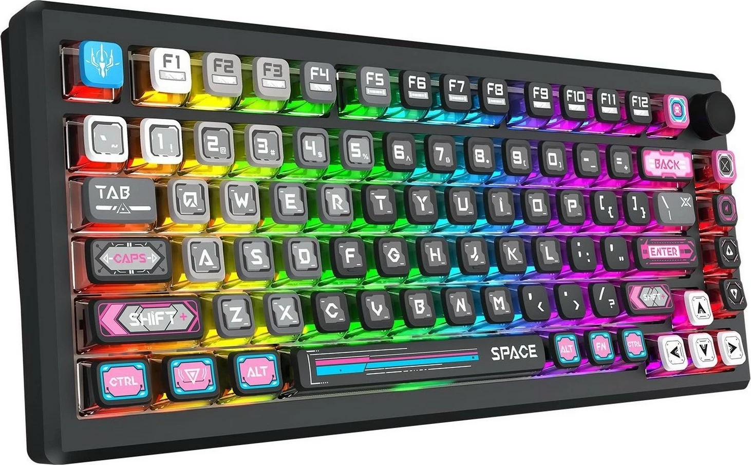 Tastierë mekanike Redragon K732MC-RGB-PRO Uranus Pro 82, RGB, wireless/wired, anglisht, e zezë