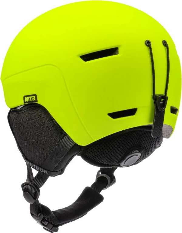 Helmetë skijimi Meteor unisex, e verdhë neon