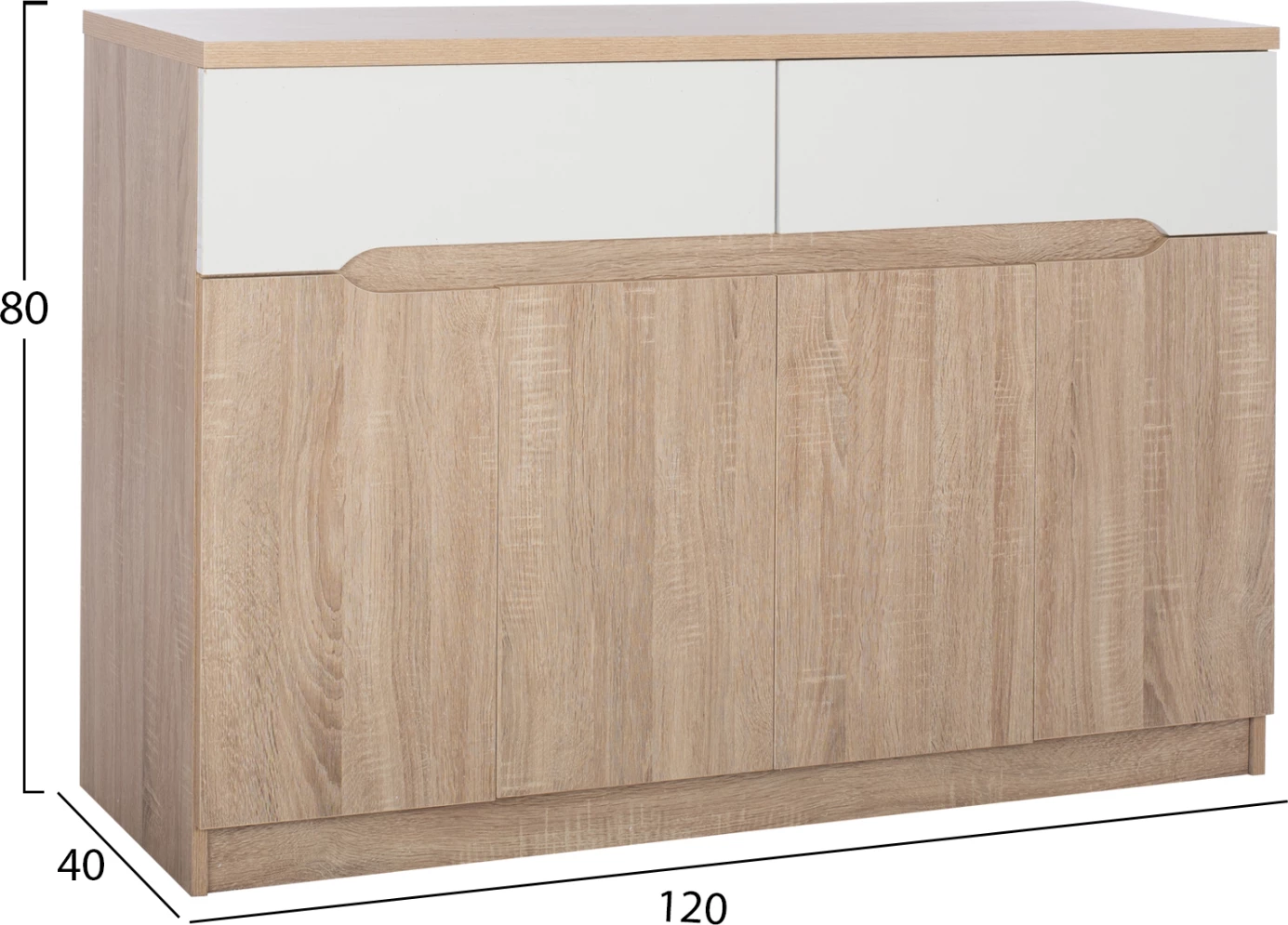Bufe FH2234.02 2 Sirtarë & 4 Dyer Sonama 120x40x80cm 4