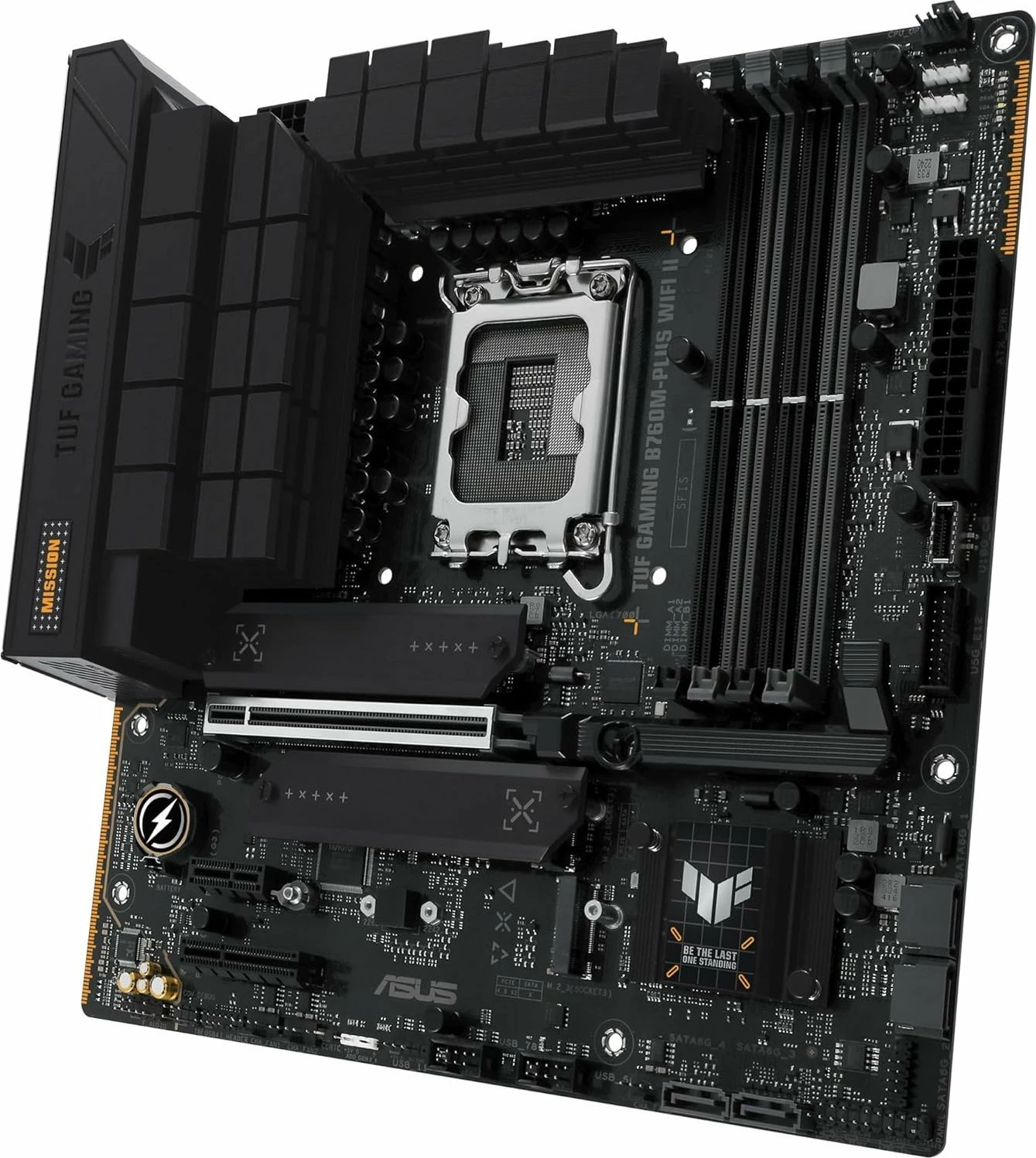 Pllakë amë Asus TUF GAMING B760M-PLUS WIFI II Micro ATX, WiFi 6E, Bluetooth