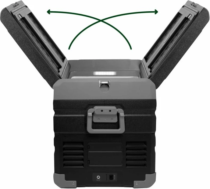 Ftohës portativ BRUNNER Polarys Freeze DZ 35L (0826049N), Dual Zone, gri e çelët/gri e errët