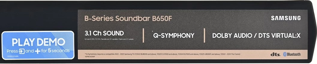 Soundbar Samsung B650F B-Series me subwoofer, 3.1 kanale, i zi