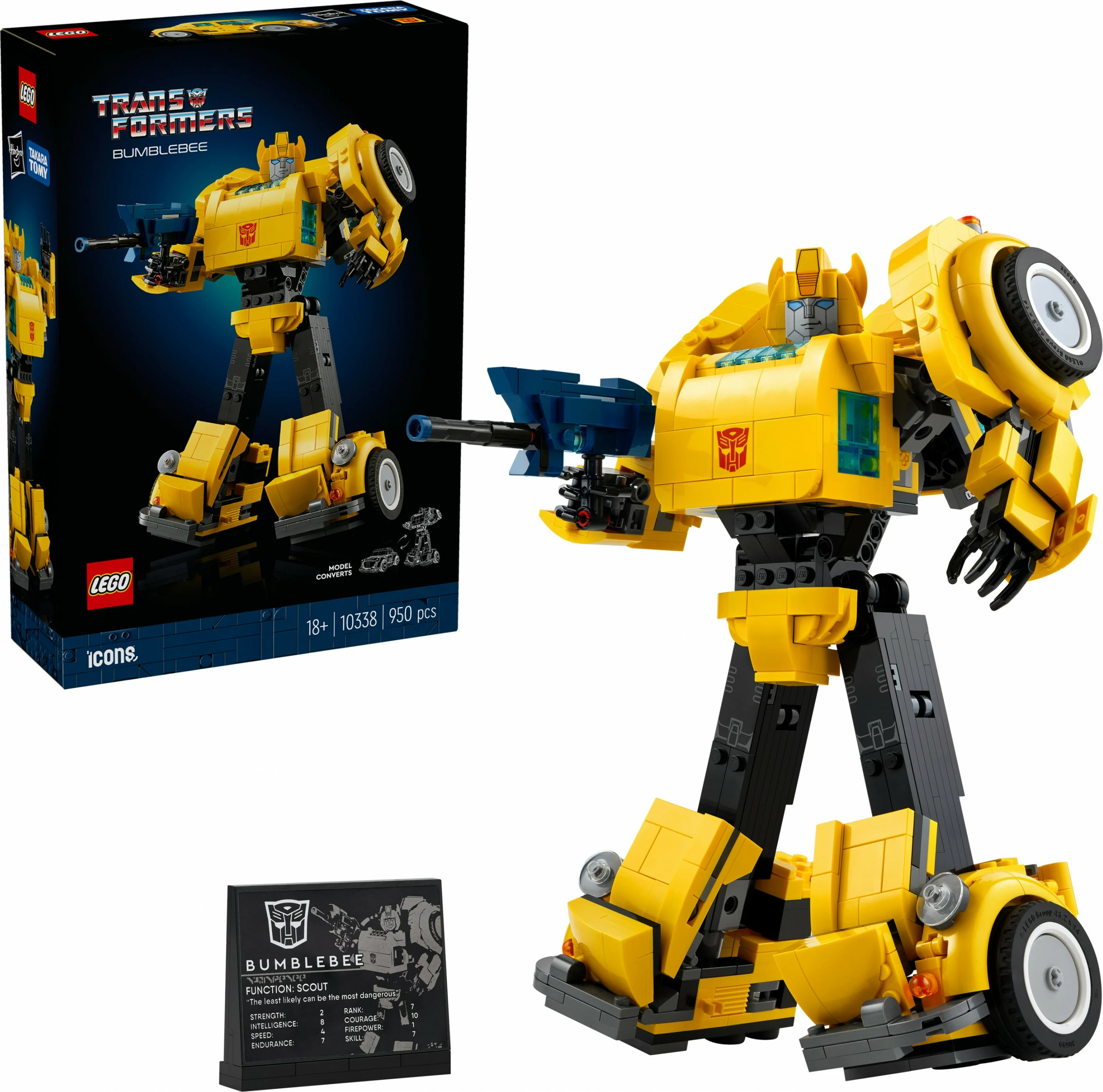 Set ndërtimi LEGO Bumblebee, 950 pjesë, shumëngjyrësh