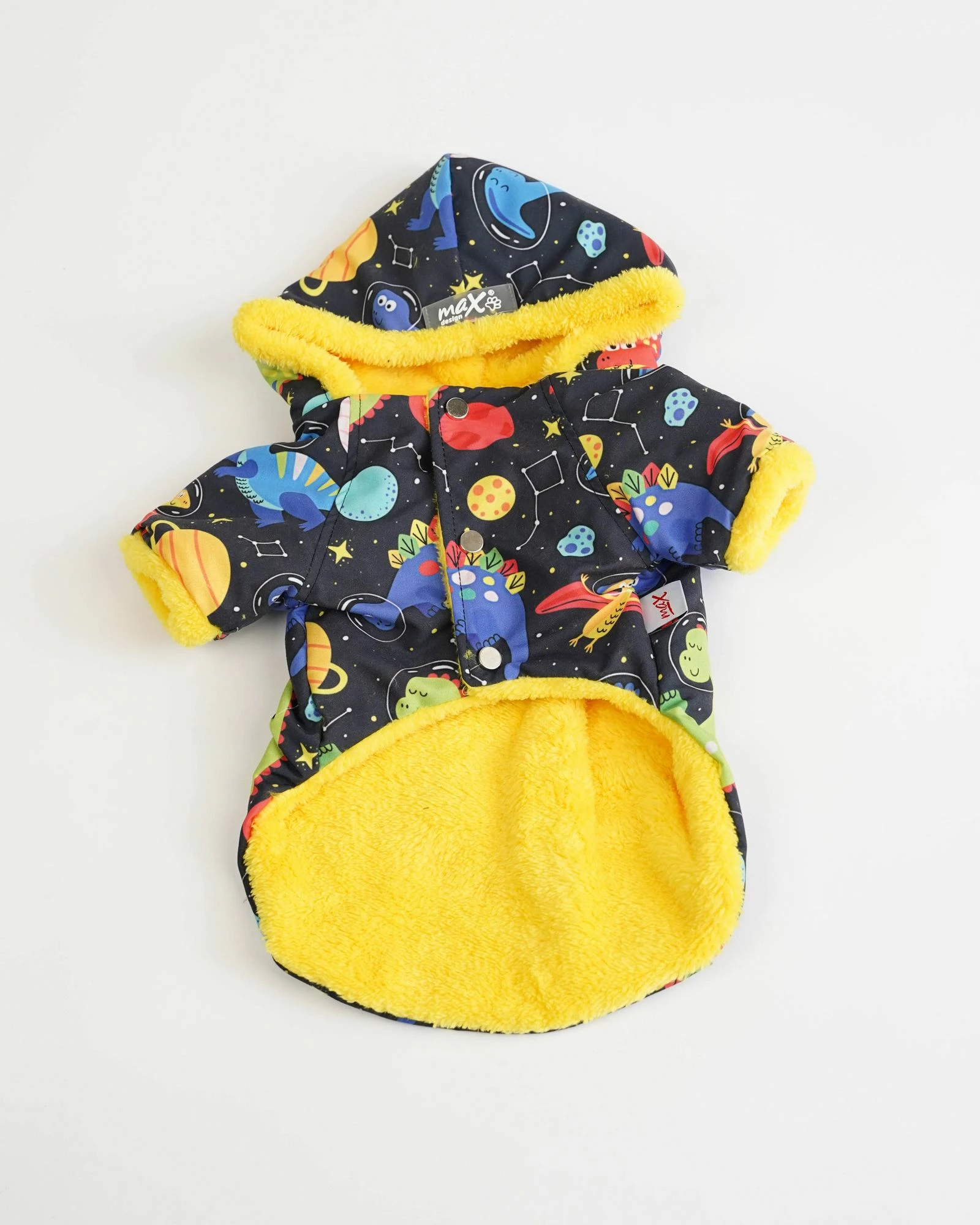 Bluzë me kapuç për qen, Cosmic Raincoat, shumëngjyrëshe