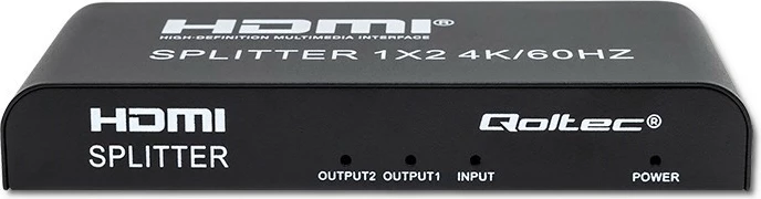 Splitter HDMI Qoltec 51797, 1x2, 4K/60Hz, i zi