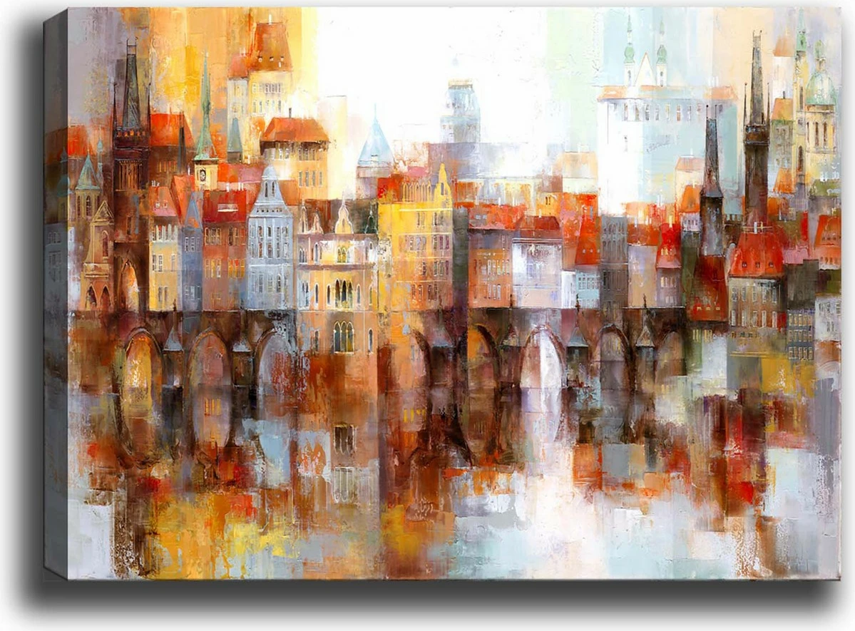 Pikturë dekorative në kanavacë, shumëngjyrëshe, 70x100cm