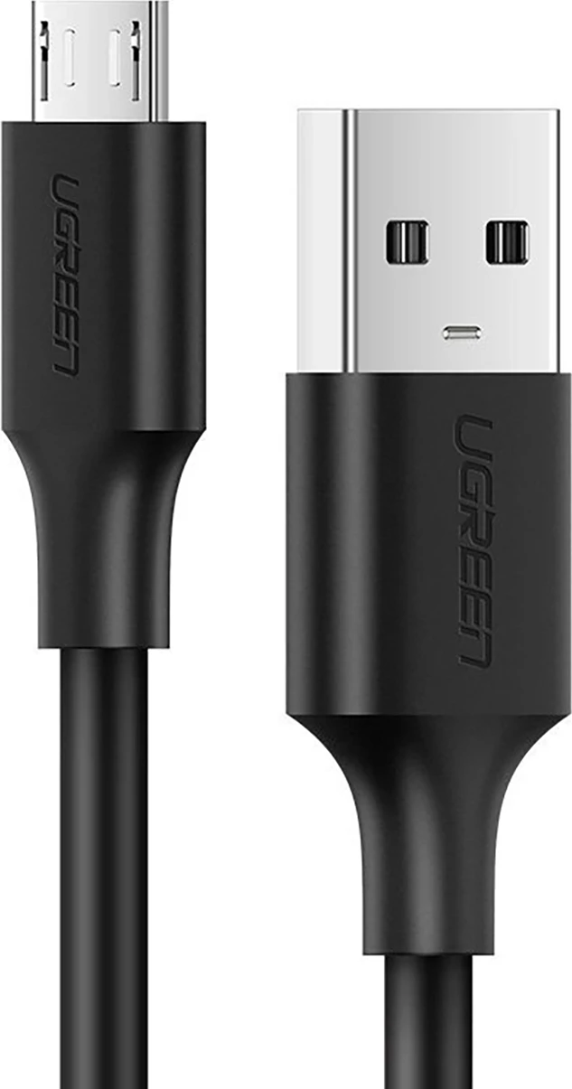 Kabllo Ugreen US289 60135, micro USB / USB-A, 0.5m, e zezë