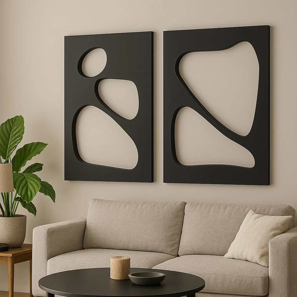 Pikturë dekorative MDF (2 copë), Wallity, Hhloyma00003, 40x60cm