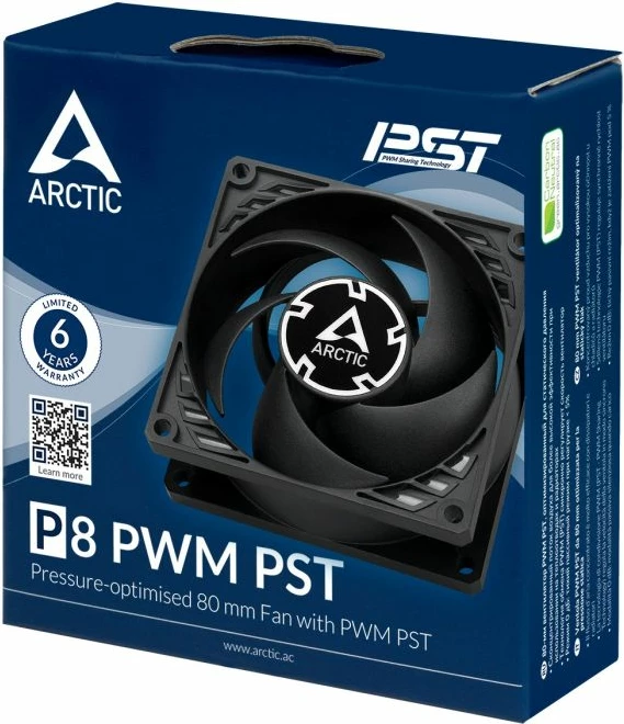 Ventilator PC ARCTIC P8 PWM PST 80mm PWM 4-pin, i zi
